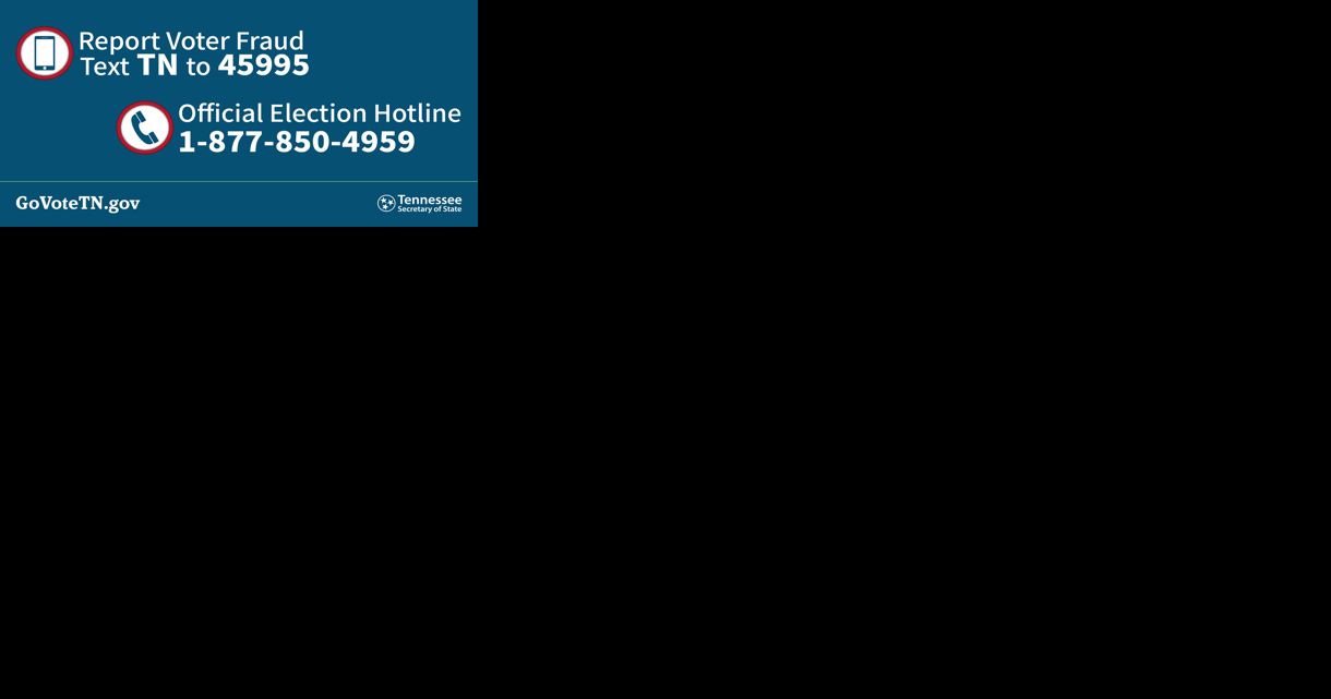 New TN Election Hotline + Text to Report Voter Fraud System available during early voting - Vimarsana News