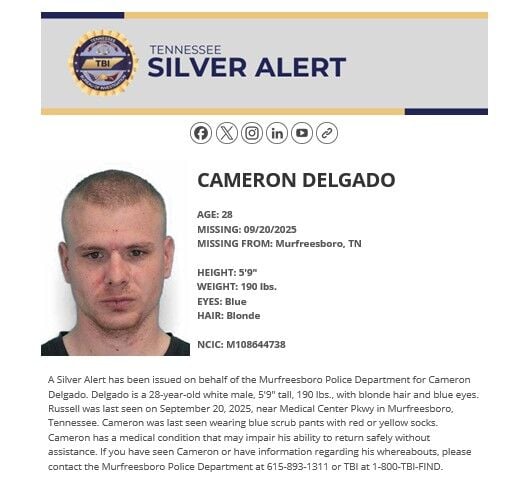 TBI searching for missing Murfreesboro man | Local News | local3news.com
