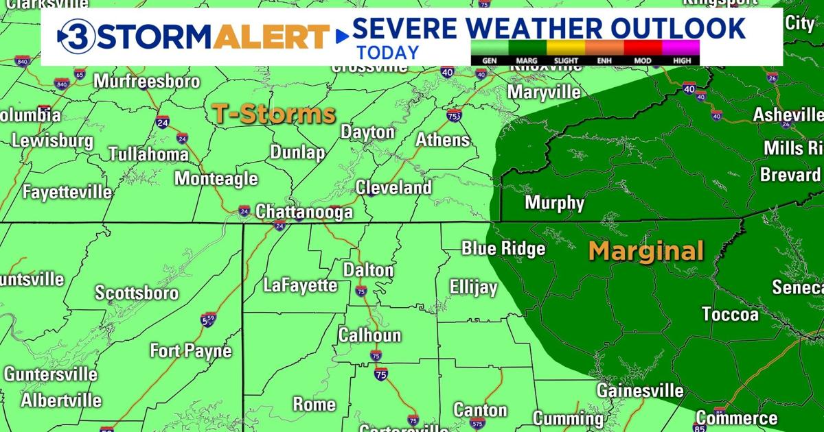 Severe weather outlook today