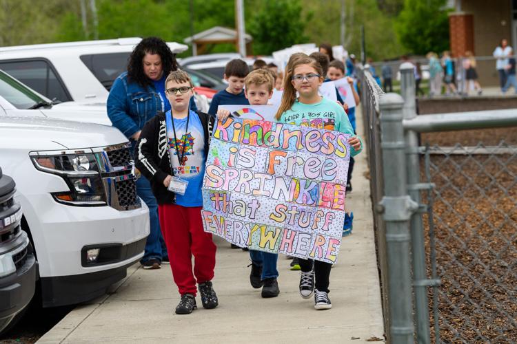 Chapmanville Intermediate students march in support of Autism Awareness