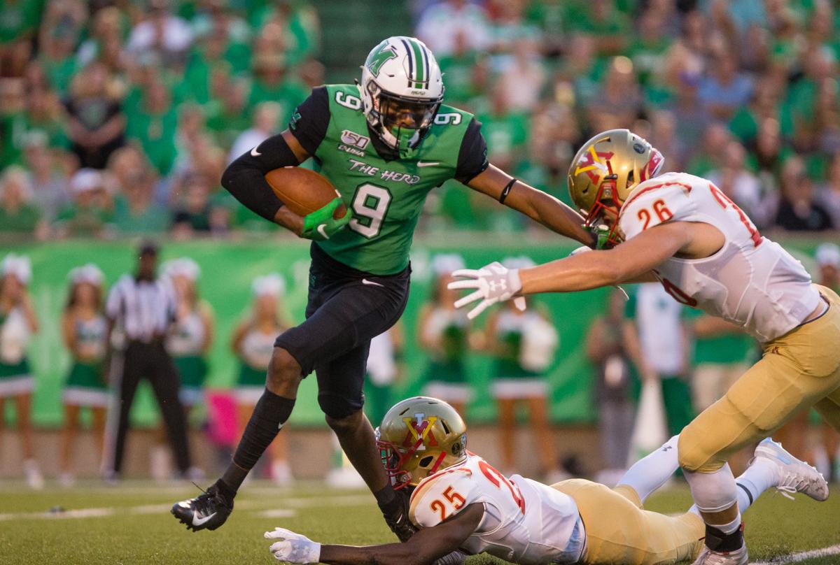 Thundering Herd Smashes Through Virginia Military Institute 56 17
