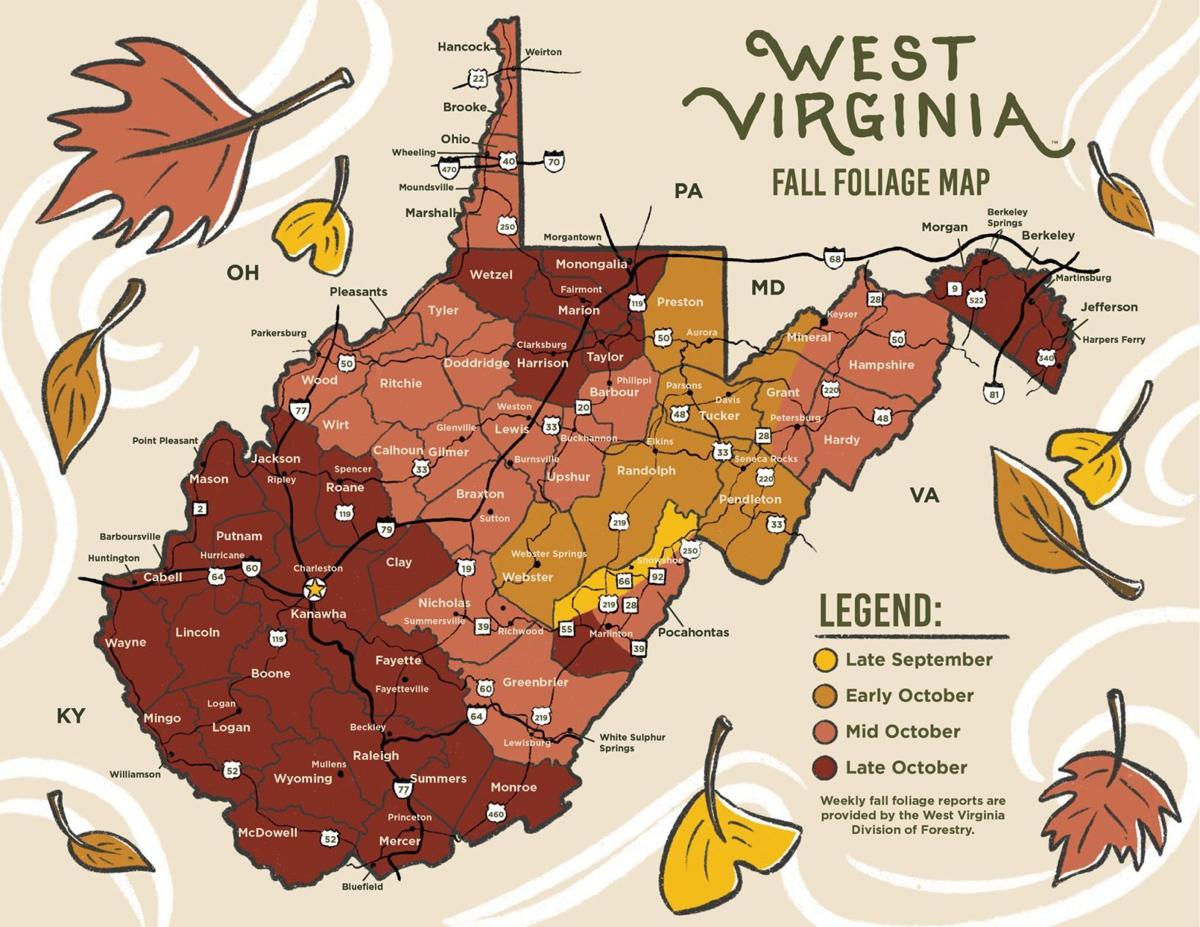 fall foliage colors beginning to appear in west virginia news