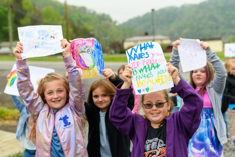 Chapmanville Intermediate students march in support of Autism Awareness