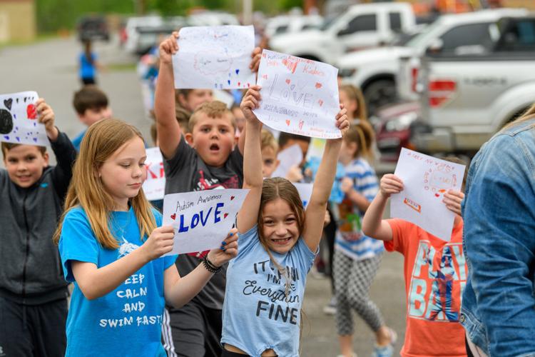 Chapmanville Intermediate students march in support of Autism Awareness