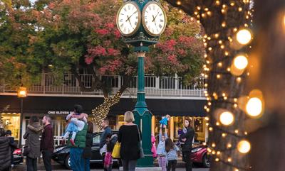 Holiday events clock tower