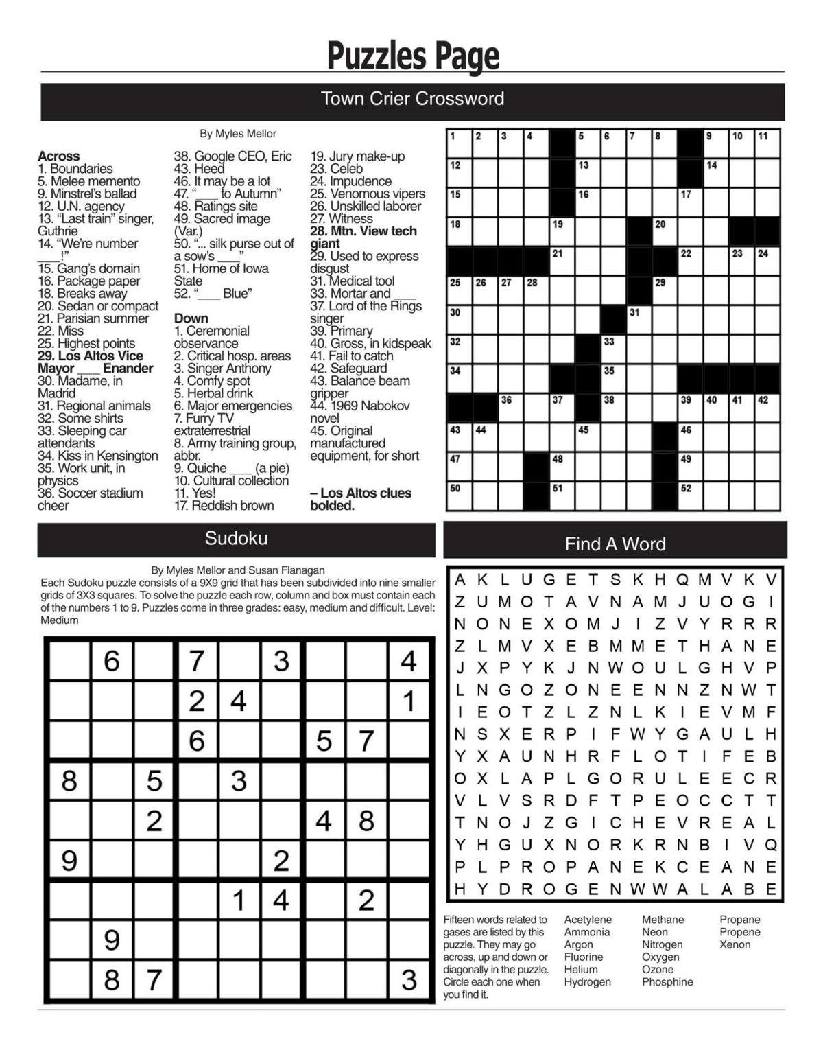 July 21 Puzzle Puzzles Losaltosonline Com