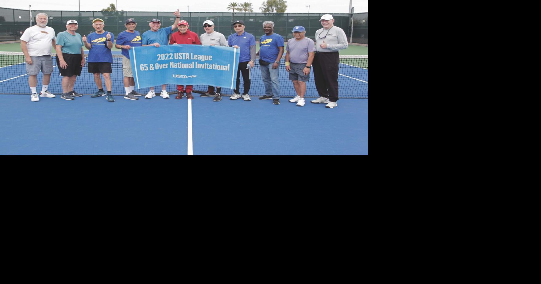 Senior tennis team with local players returns to USTA national