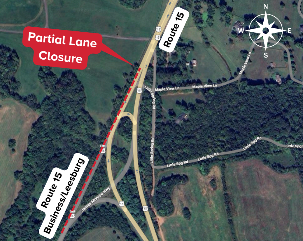 Partial lane closure coming to U.S. 15 North | Transportation ...