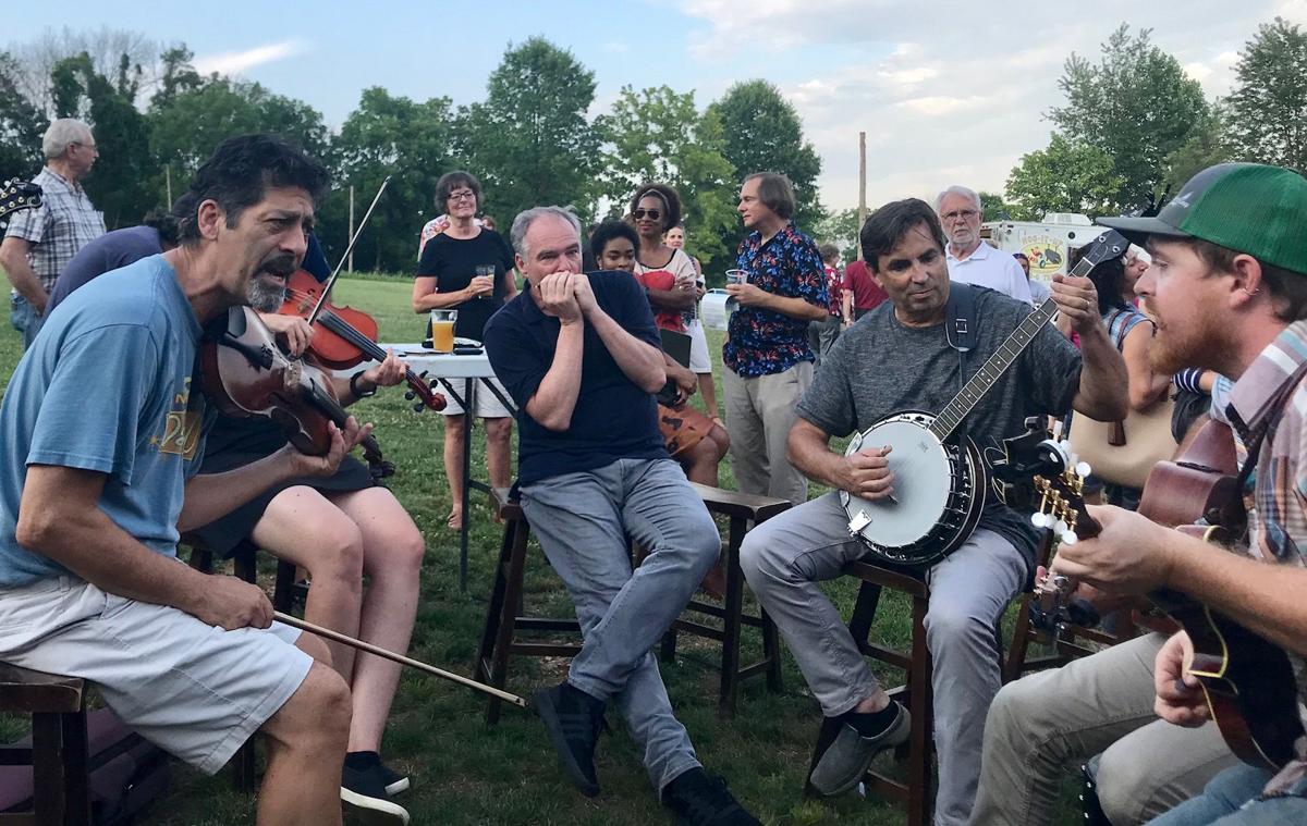 Bluegrass And Blue Jeans Kaine Wexton Rally Loudoun Democrats At B Chord Brewing Company With Video News Loudountimes Com