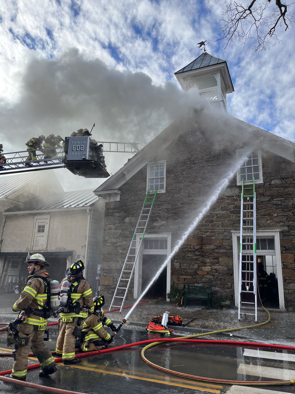 Hillsboro fire damages historic former church and closes Route 9 | News ...