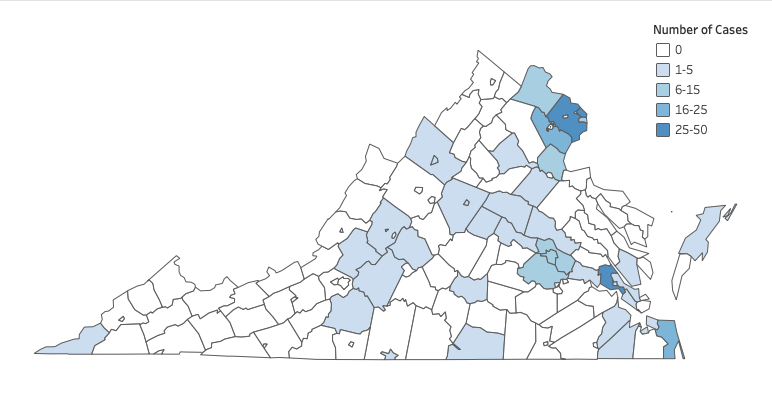 Where Are Virginias Coronavirus Cases The Health