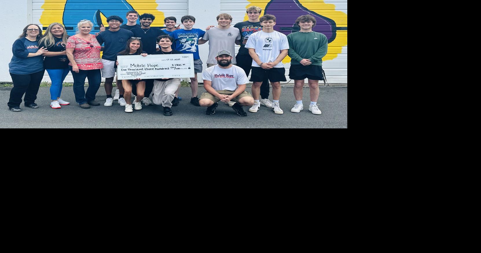 After water balloon game is cut short, Tuscarora seniors donate $1,300 to Mobile Hope