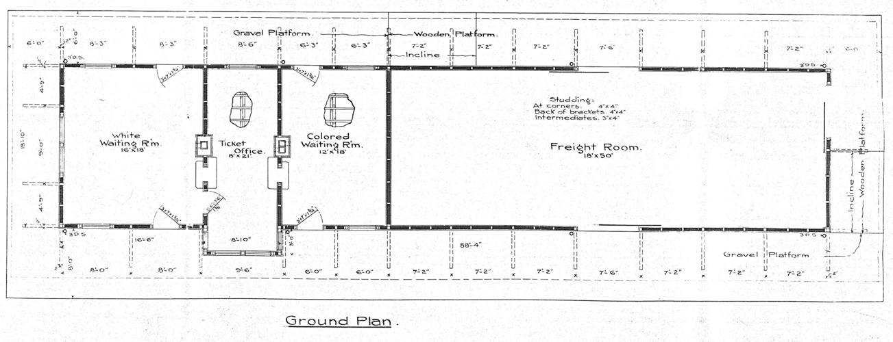 Purcellville Station drawing