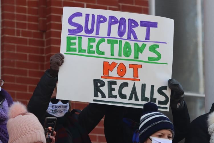 Support Elections, Not Recalls Sign 1