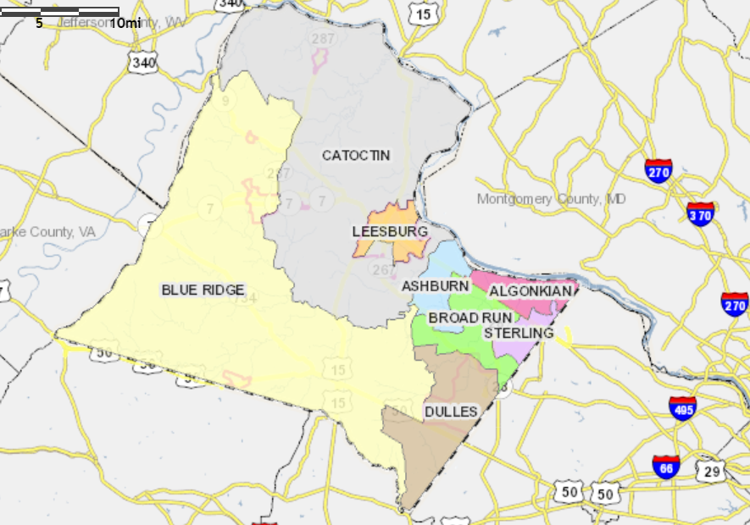 Loudoun County Districts Map