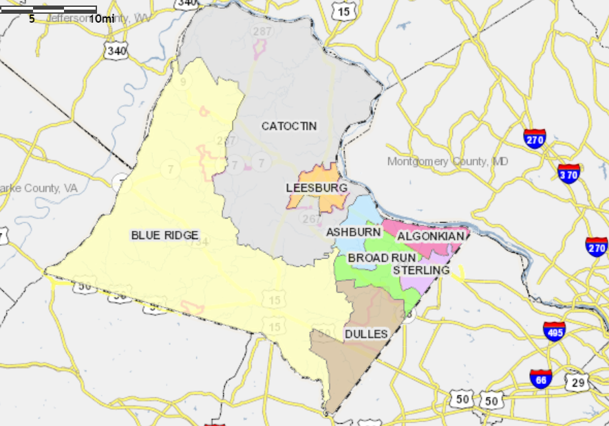 Map Of Loudoun County Va Map Of Loudoun County Va