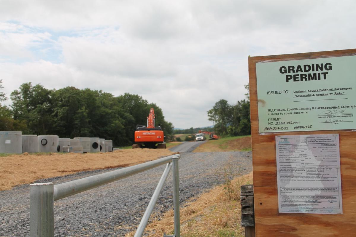 Construction advancing at Lovettsville Community Park News