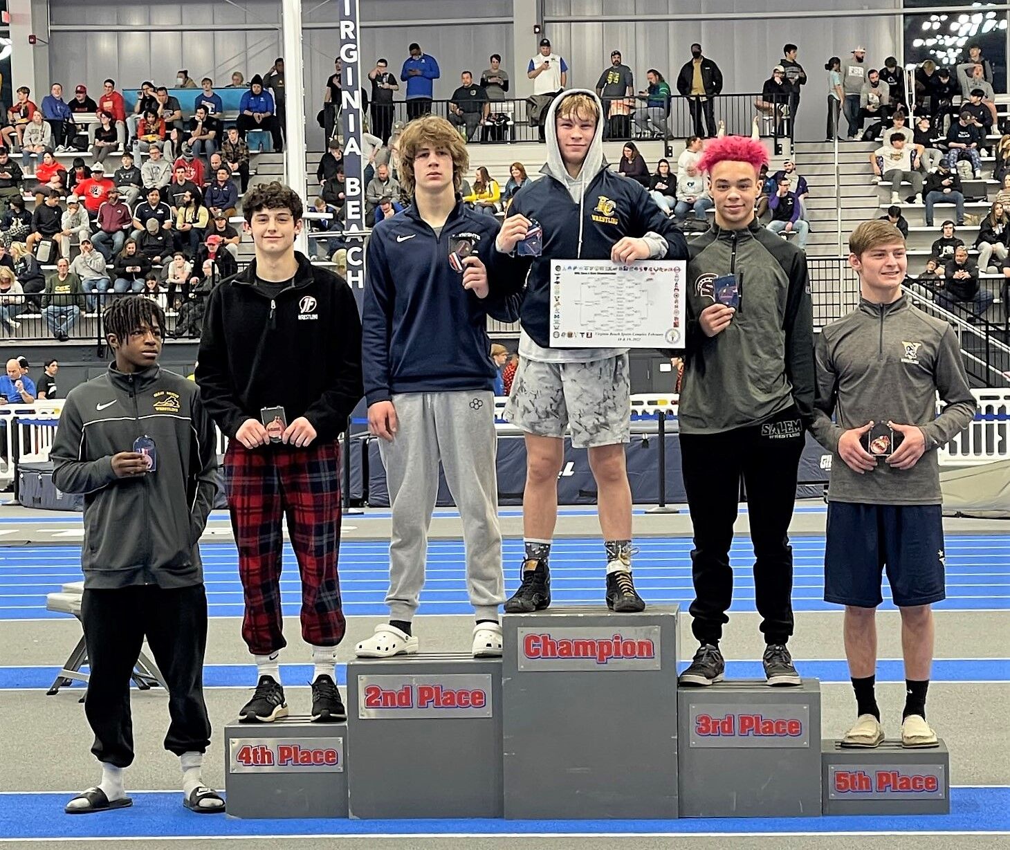 State champs Birchmeier, Hipolito, Rios and Roberts strike wrestling gold Sports loudountimes