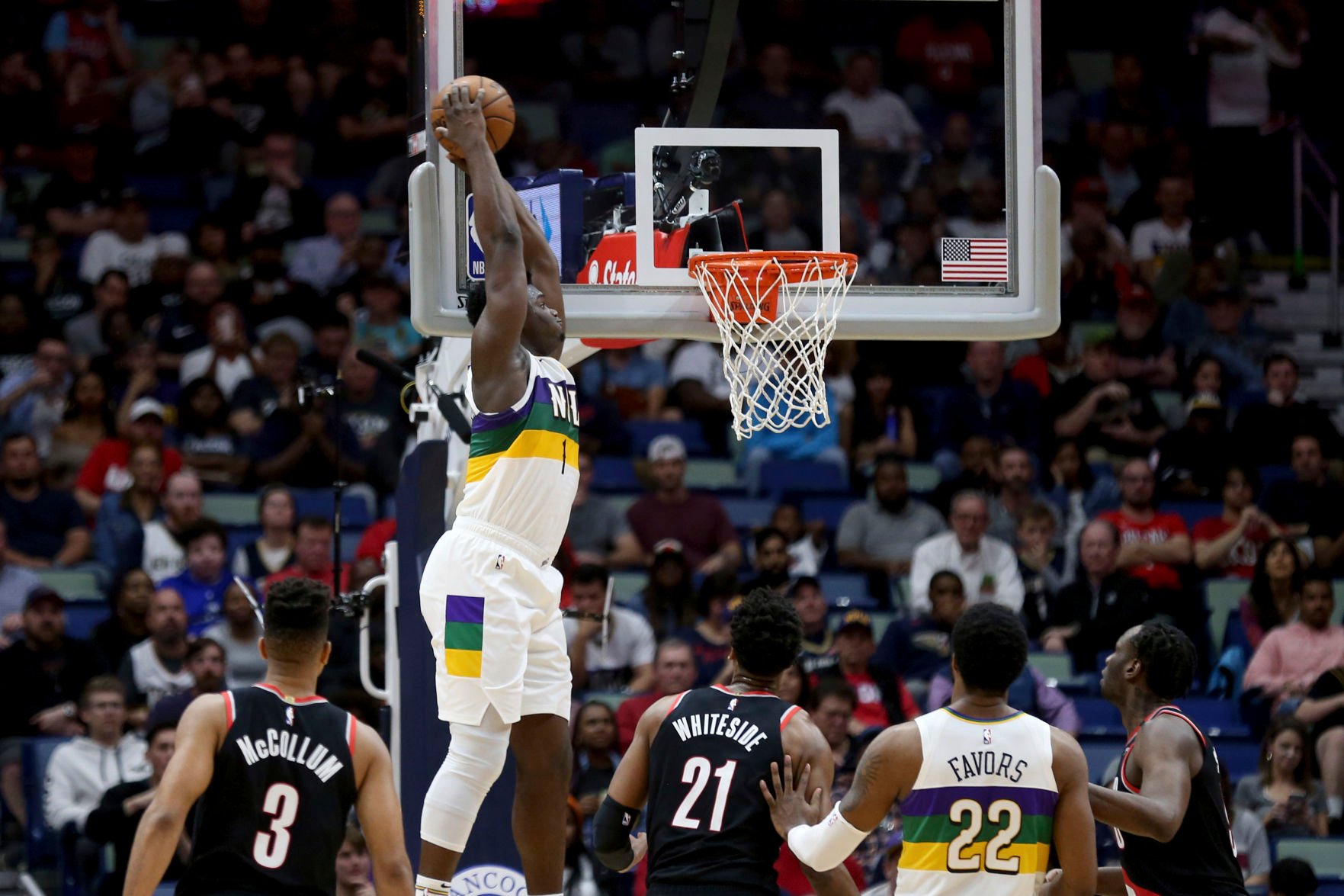 zion williamson dunk