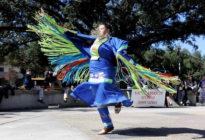teacher mocks native american dance