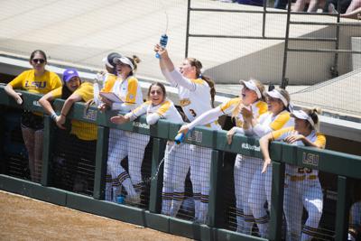 LSU Softball on X: Tigers repping the Red, White, and Blue this
