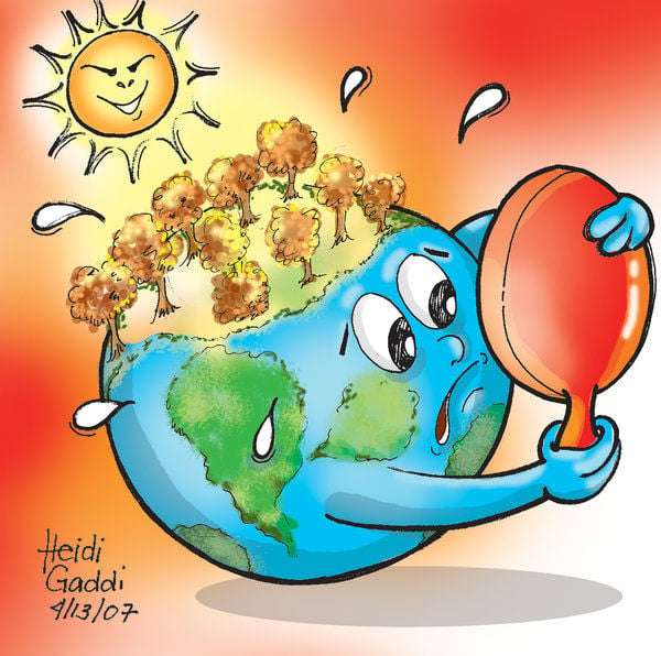 Global Warming Drawing | Stop Global Warming Drawing | Easy Global Warming  Poster | Environment Day - YouTube
