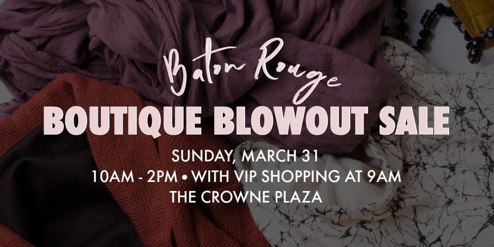 First spring Boutique Blowout Sale to bring deals on March 31