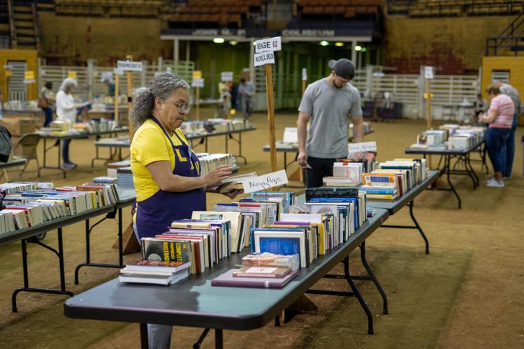 Local book lovers wander the stacks at the annual LSU Book Bazaar