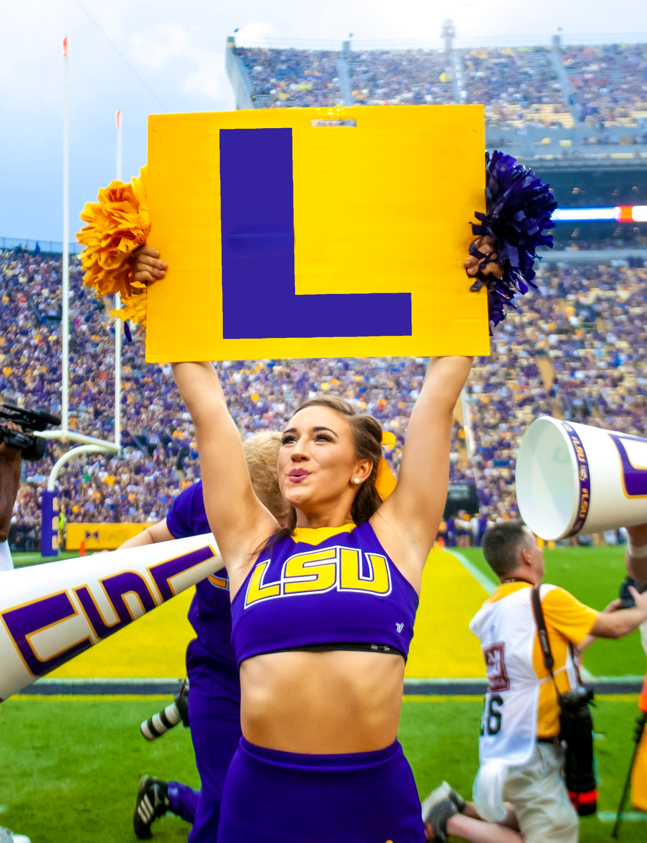 lsu cheer skirt