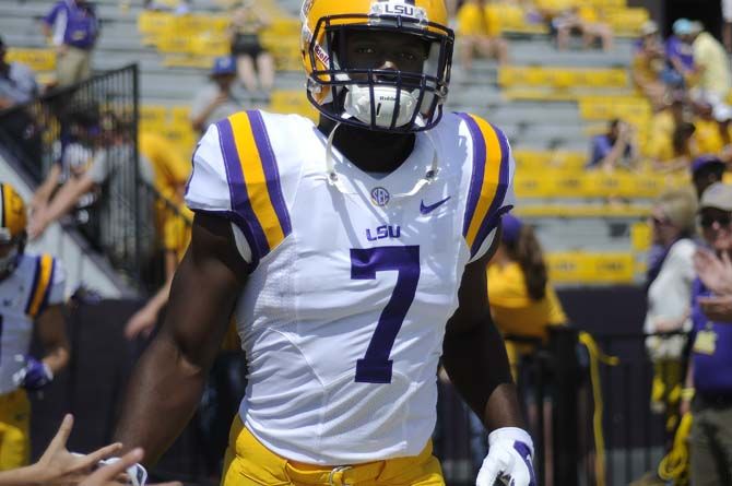 LSU Tigers 11 Spencer Ware Yellow Jersey