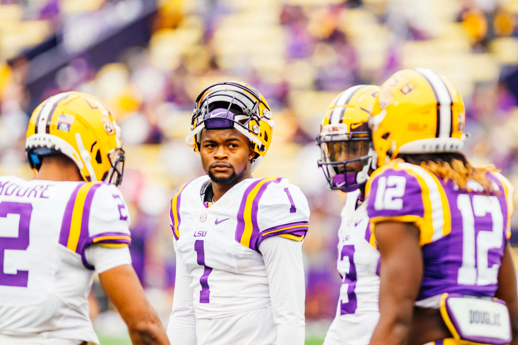 Lsu football clearance purple uniforms