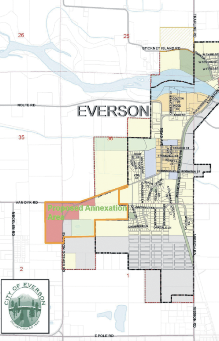 Everson annexing 103 acres westward