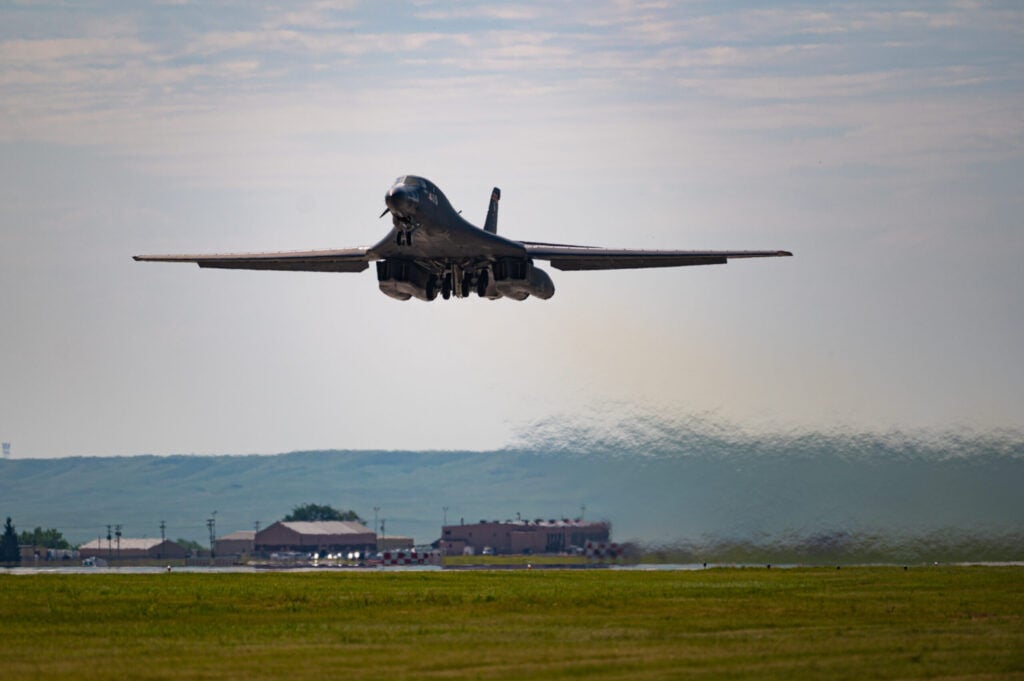 B-1 Crashes At Ellsworth, Four Crew Members Eject Safely | News ...