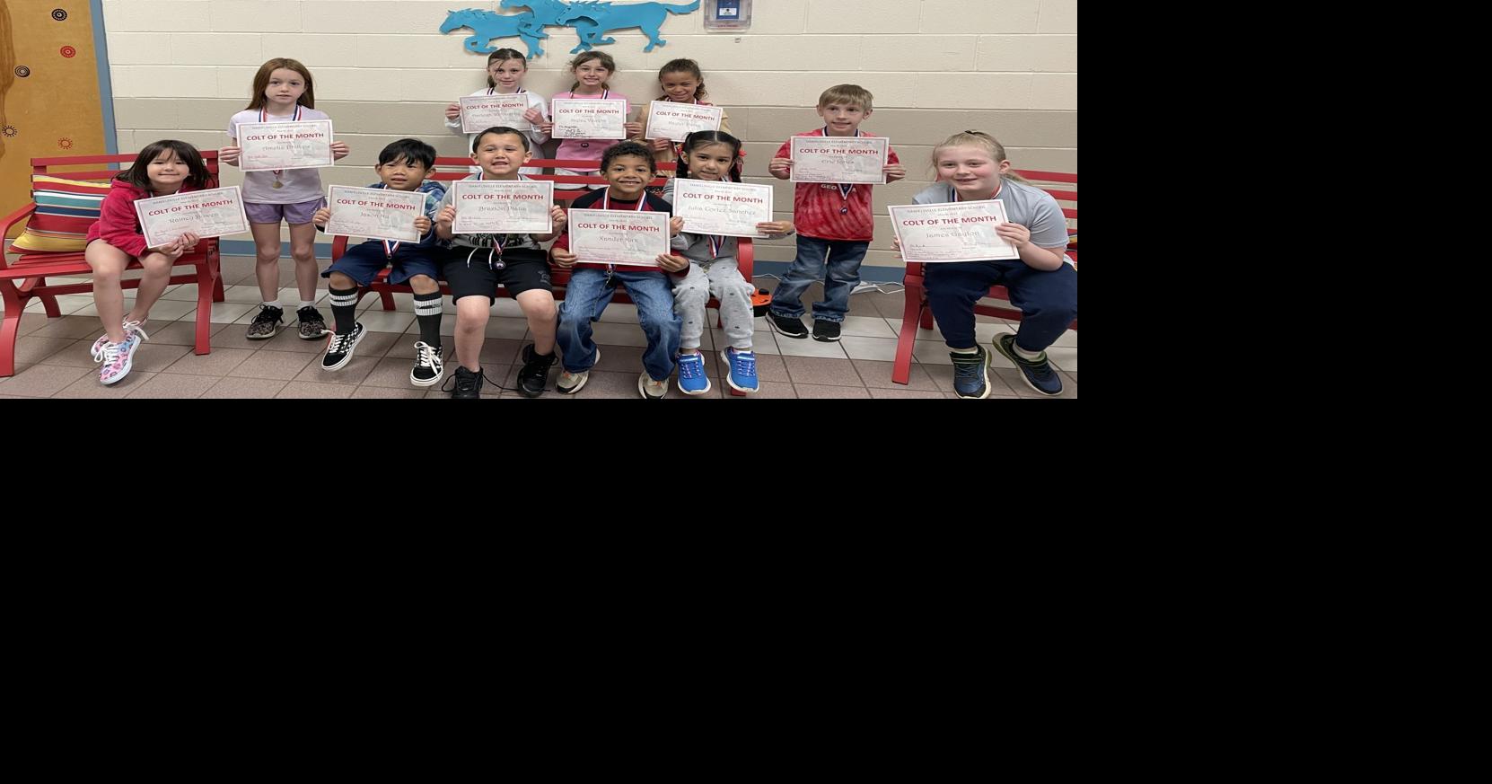 Danielsville Elementary recognizes 'Colts of the Month' School