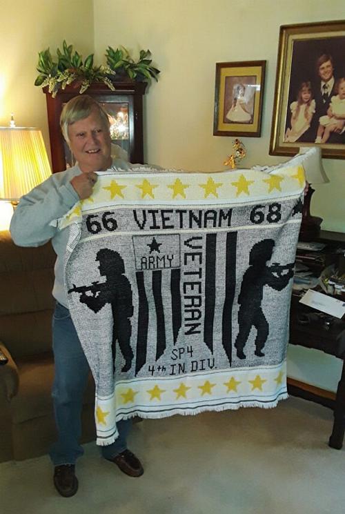 Blanket made for Vietnam veteran