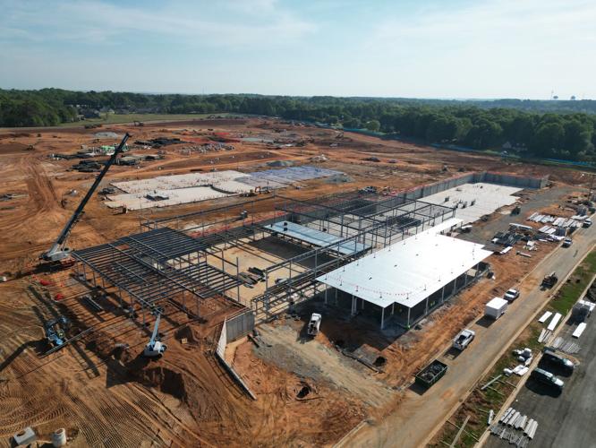 PHOTOS Construction of Hoschton High School, Hayes Farm Elementary