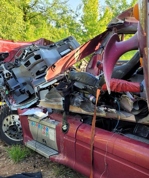 ONE INJURED IN WRECK