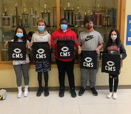 Eighth grade students of the month