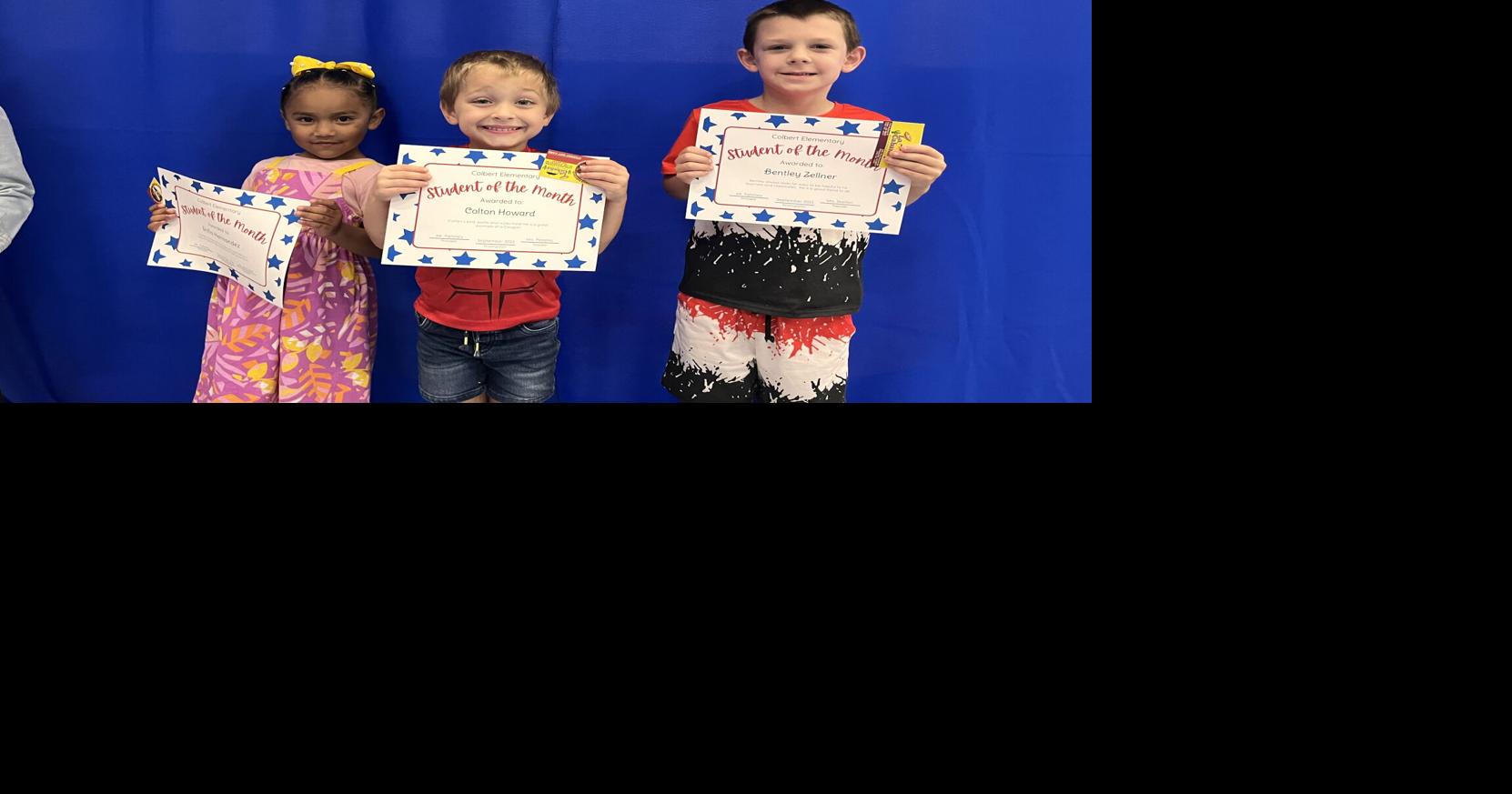 Colbert Elementary recognizes Students of the Month