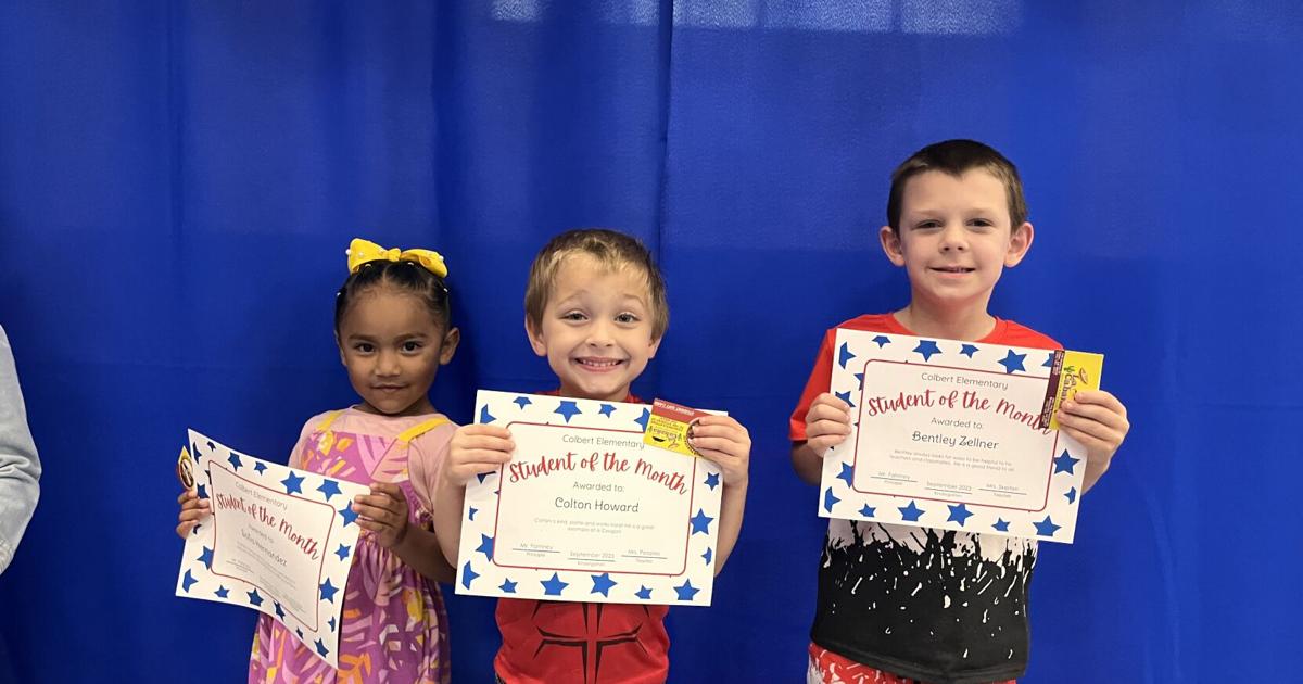 Colbert Elemetry Colbert Elementary recognizes Students of the Month | | mainstreetnews.com