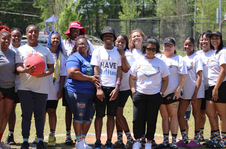 City of Commerce Kickball Team with teens