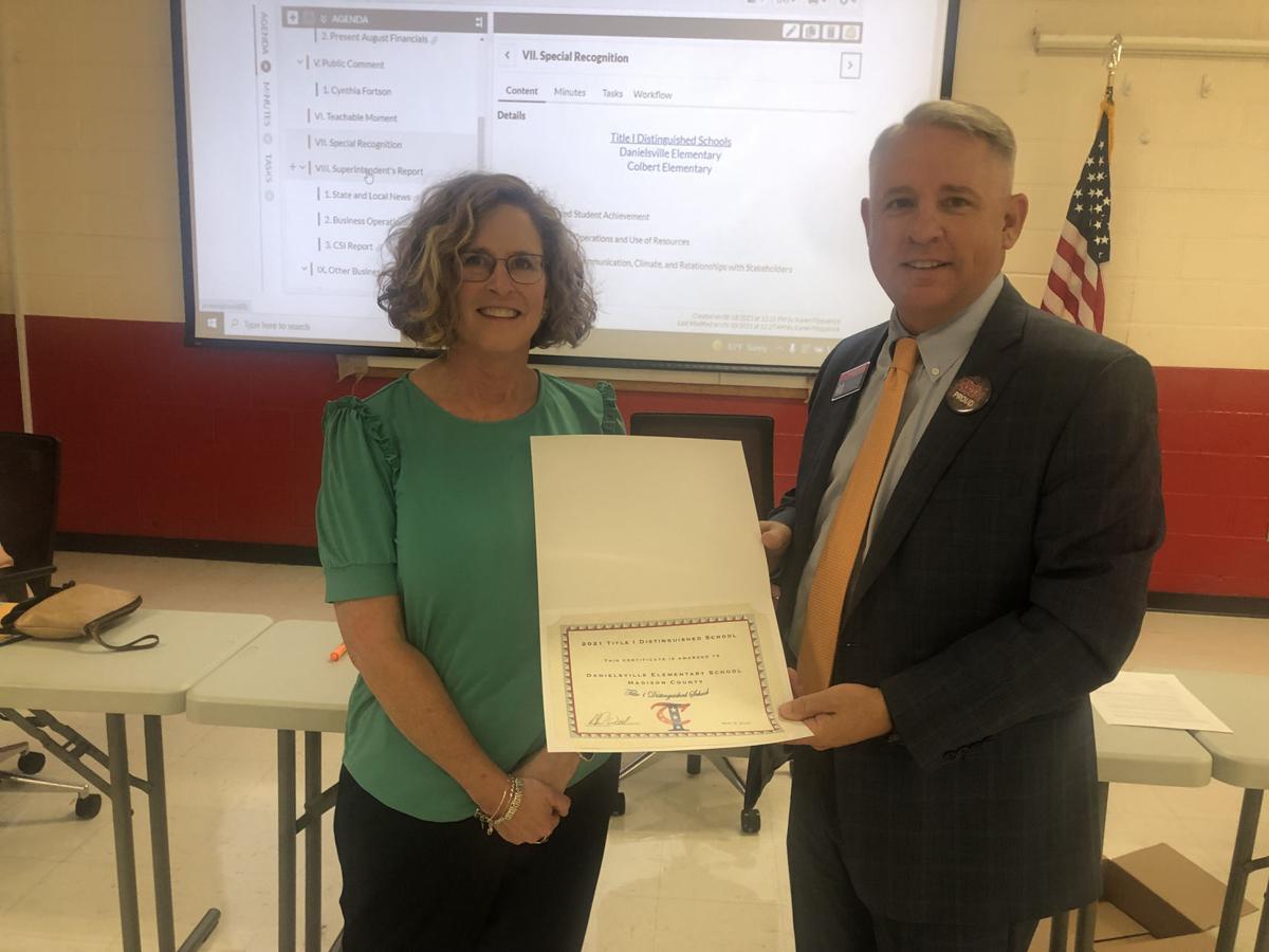 Danielsville Elem. honored