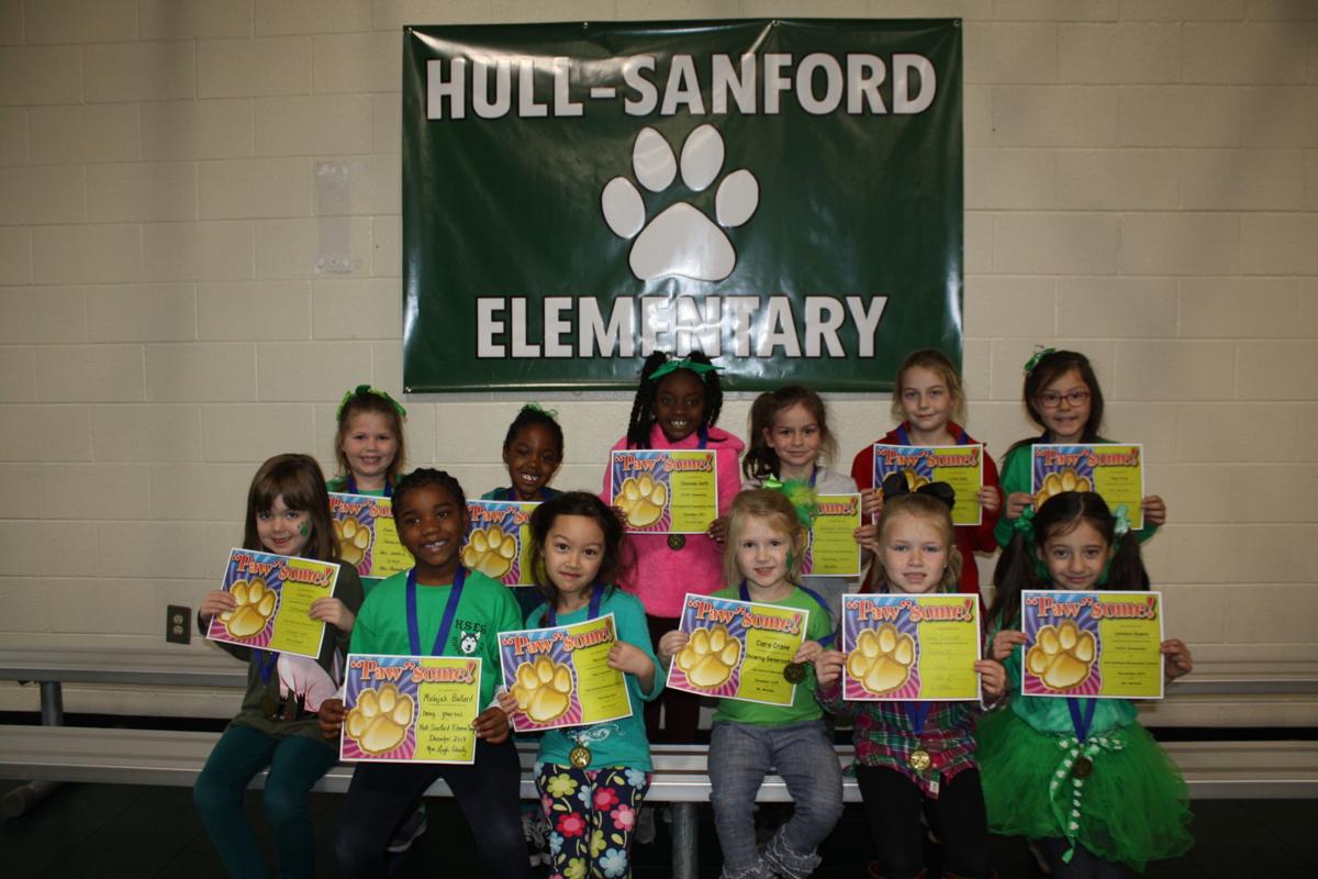 Hull-Sanford PACK winners (K-2)