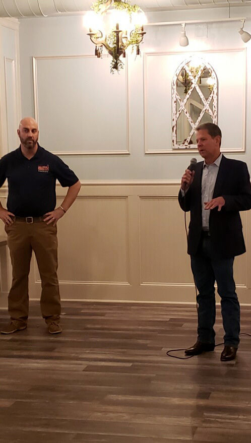 Kemp stumps for Smith’s re-election campaign