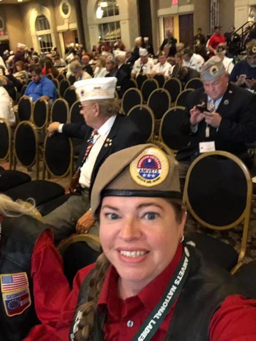 Local Amvets attend national conference, hear Trump speak