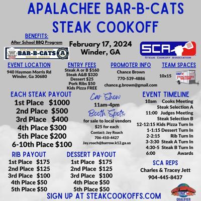 AHS Bar-B-Cats Steak Cookoff-flyer