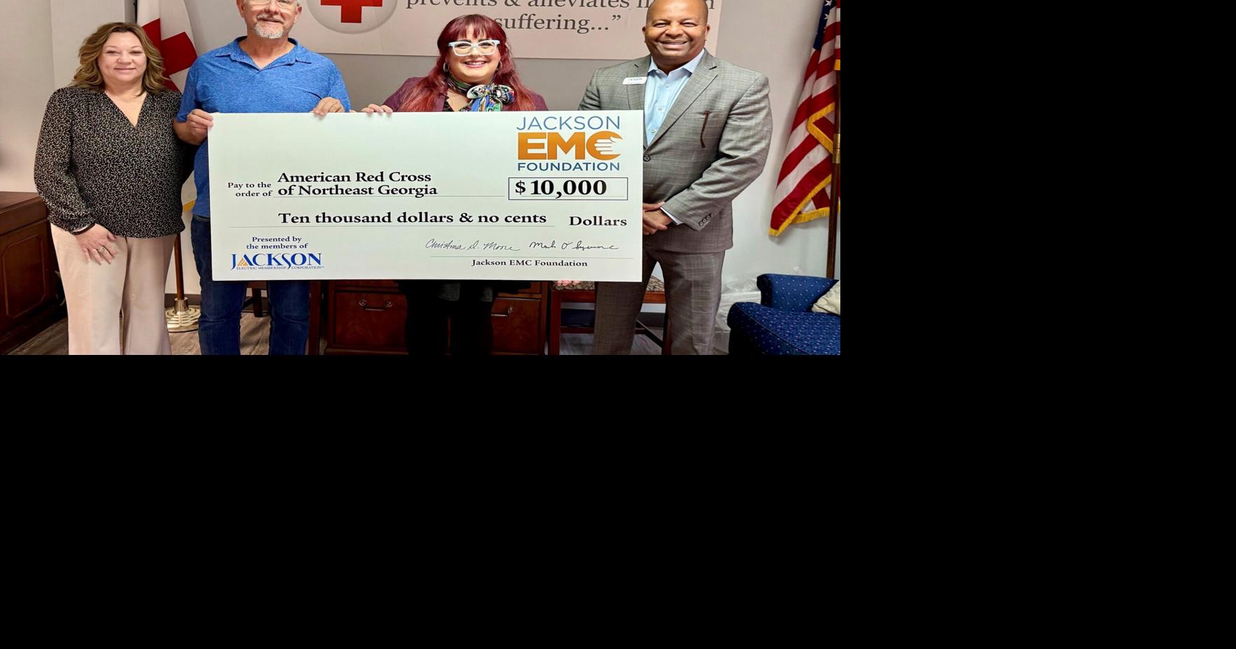 Jackson EMC Foundation awards $10K to Red Cross of Northeast Georgia
