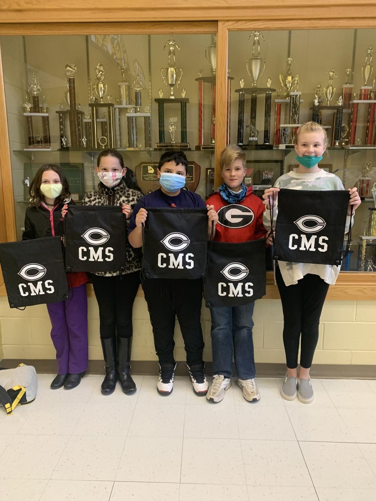 Fifth grade students of the month