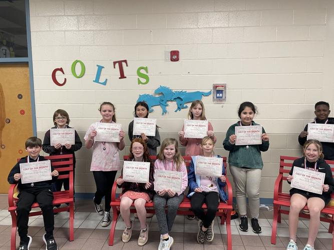 Danielsville Elementary recognizes 'Colts of the Month' School