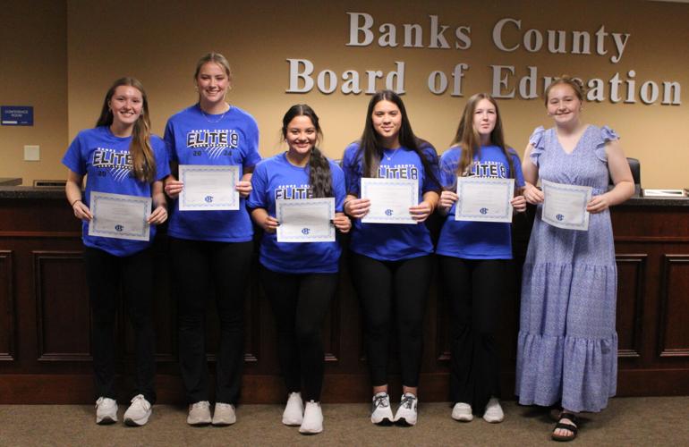 Banks County Board of Education recognizes Tina Barber and Lady ...